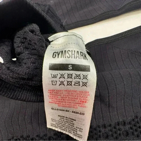 Gymshark Women's Perforated Performance Seamless Leggings Black Size S - Picture 6 of 10